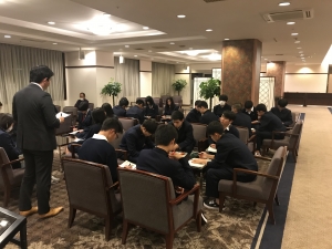 最終日の班長会議。調整役、本当にお疲れ様でした
